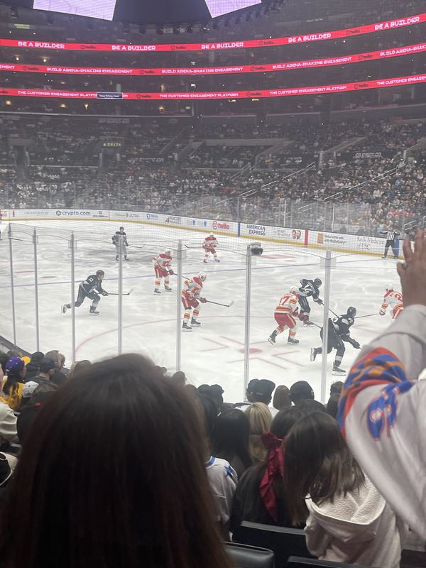 Kings v Flames · Crypto.com Arena — photo taken at the event