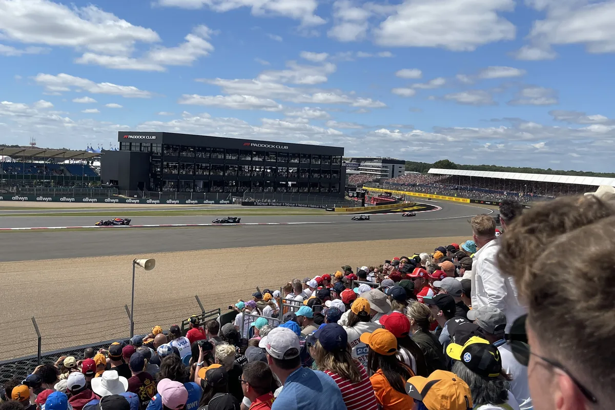 View from Farm Curve grandstand at Silverstone