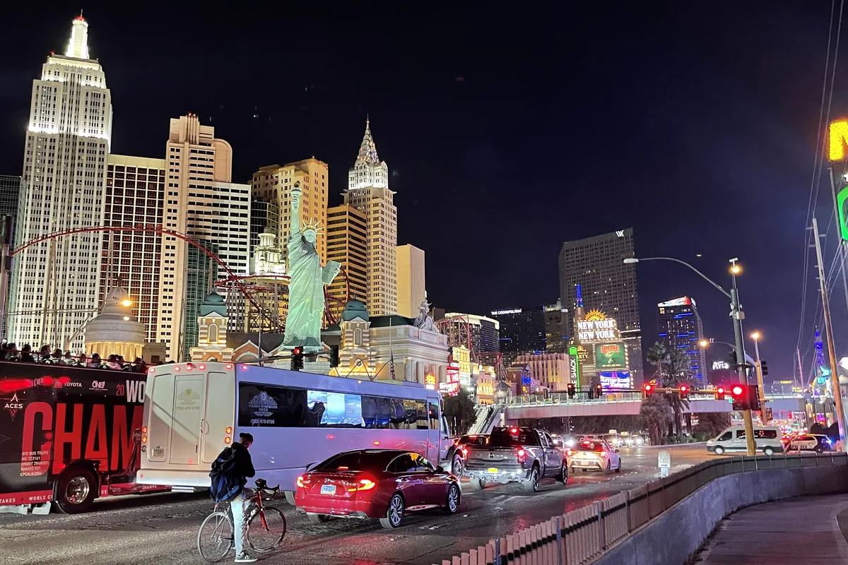 New York-New York Hotel and Casino exterior in Las Vegas