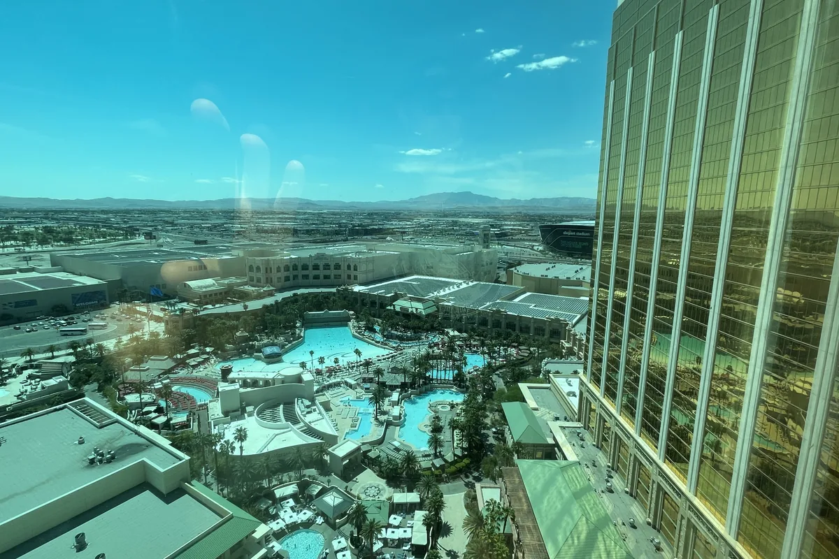 View from a Mandalay Bay hotel room